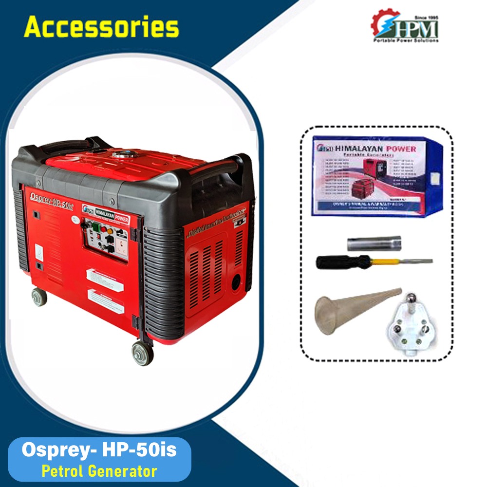 Model Osprey HP-50is, Recoil Start,5 KVA Petrol Inverter Generator